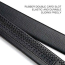 Cinto masculino de couro com fivela automática