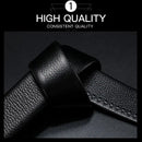 Cinto masculino de couro com fivela automática